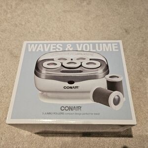 CONAIR Waves and Volume Jumbo Hot roller 5 pc set with clips. Used once.